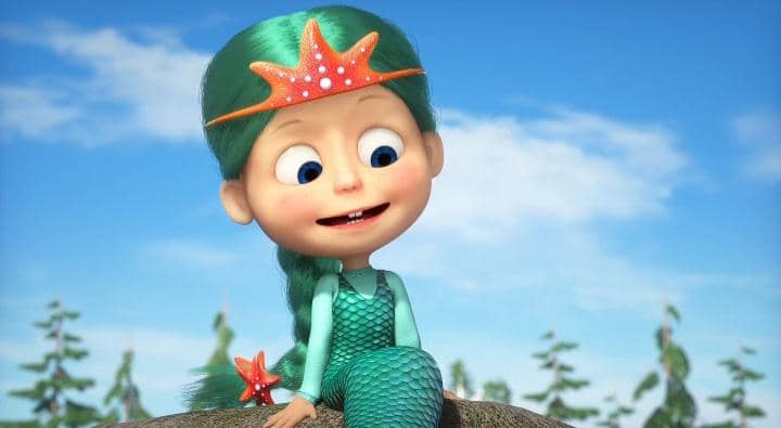 karakter Mermaid dalam Masha and The Bear 