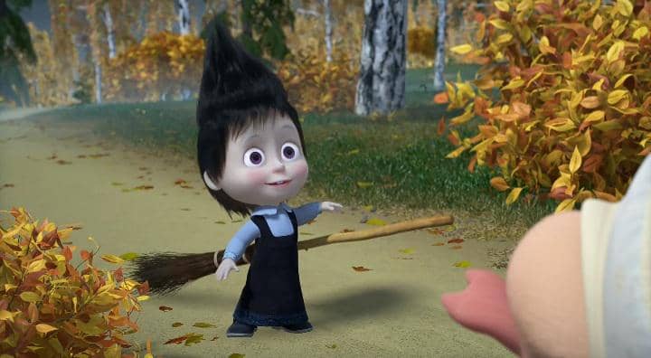 karakter Witch dalam Masha and The Bear