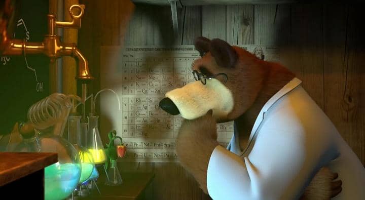 Bear saat bekerja sebagai ilmuwan