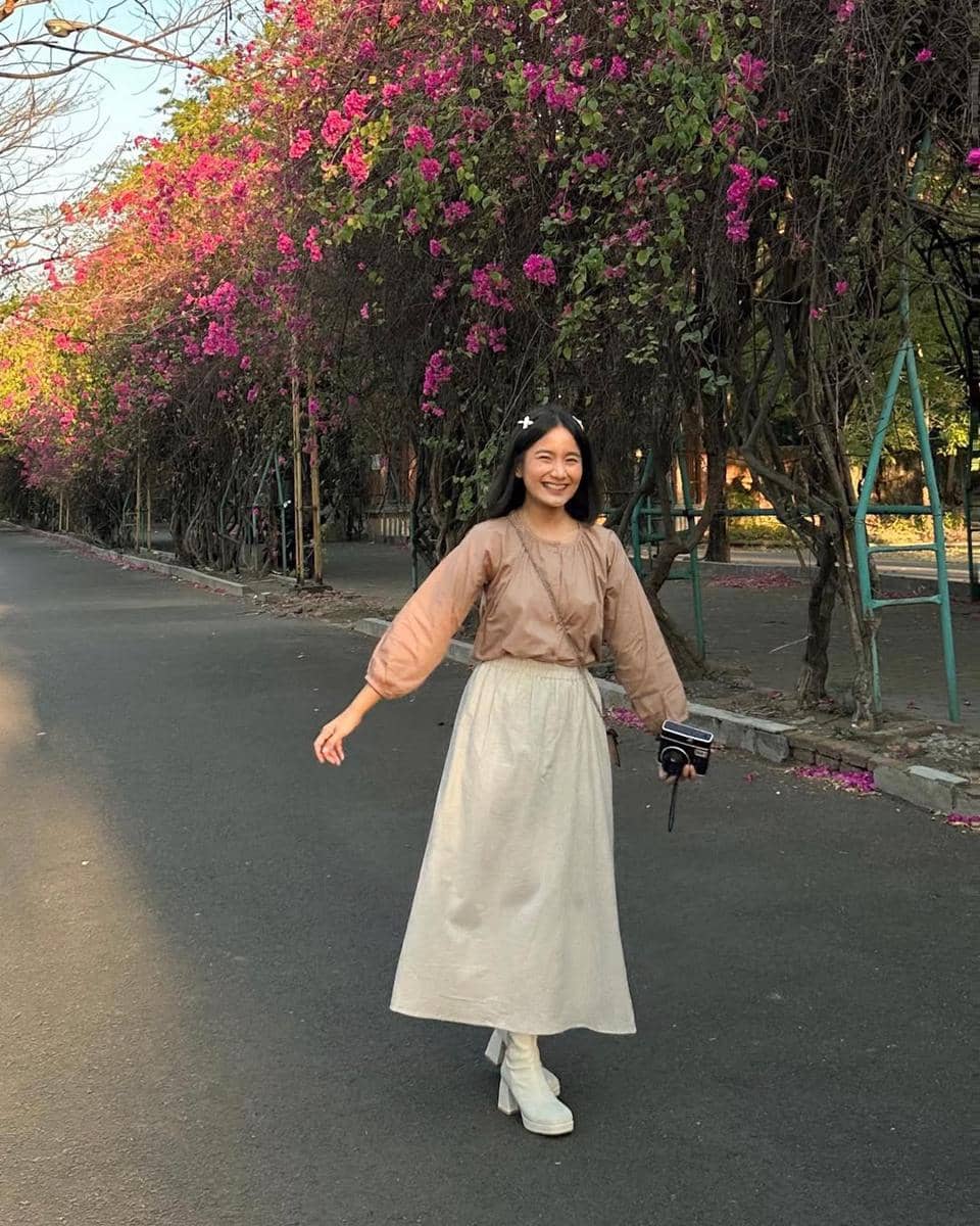 OOTD nuansa cokelat ala selebgram Jesica Ceren 