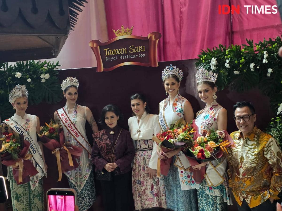 Kunjungan empat ratu kecantikan internasional ke Taman Sari Royal Heritage Spa. 23 April 2026