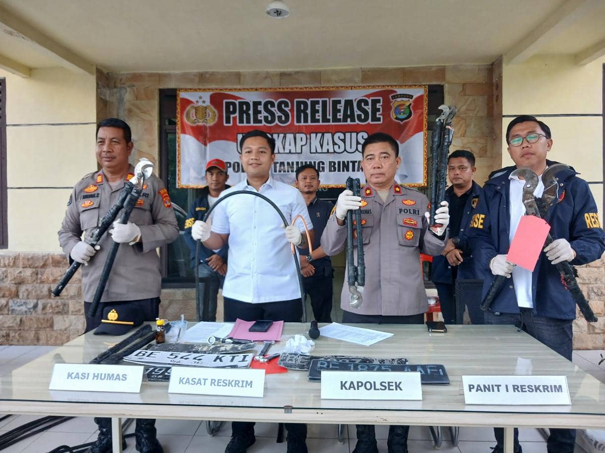 Gerombolan Pencuri Kabel Listrik PLN Ditangkap, Beraksi 25 Kali