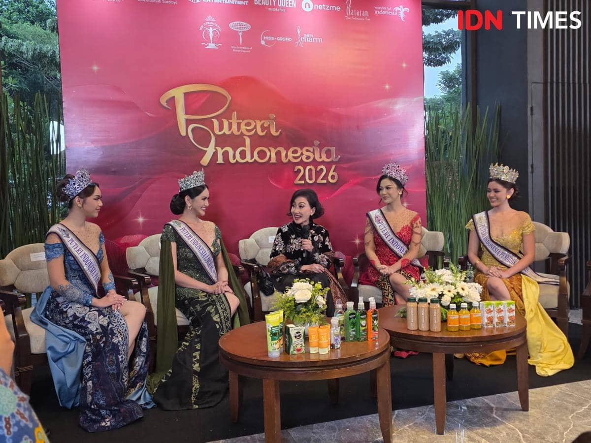 Press Conference Gala Dinner Pemilihan Puteri Indonesia di Hutan Kota Plataran. 18 April 2026