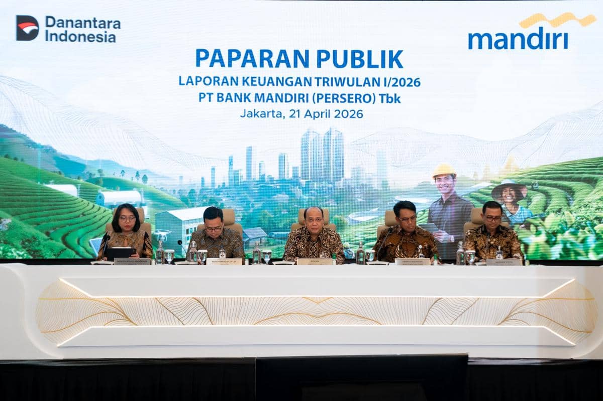 Laba Bank Mandiri Tembus Rp15,4 Triliun di Kuartal I 2026