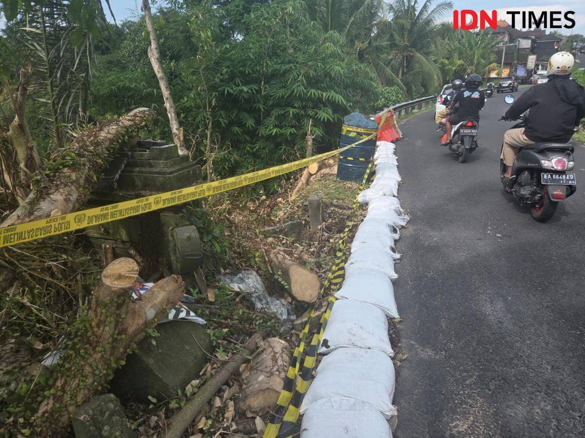 Dishub Tabanan Terapkan Rekayasa Lalu Lintas di Jalan Kukuh-Belayu