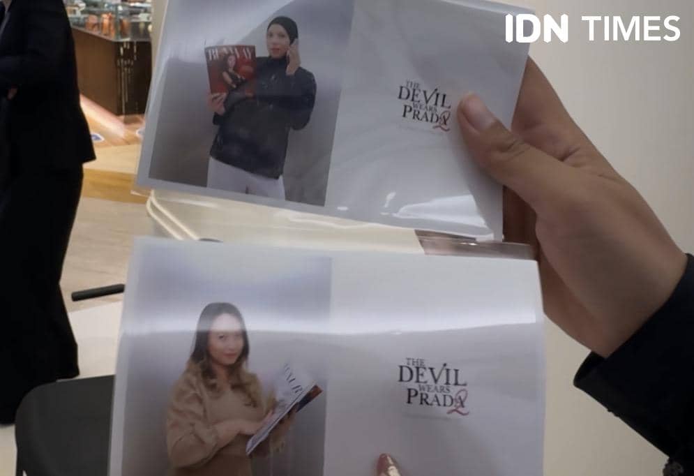 printed photo untuk photo booth The Devil Wears Prada 2