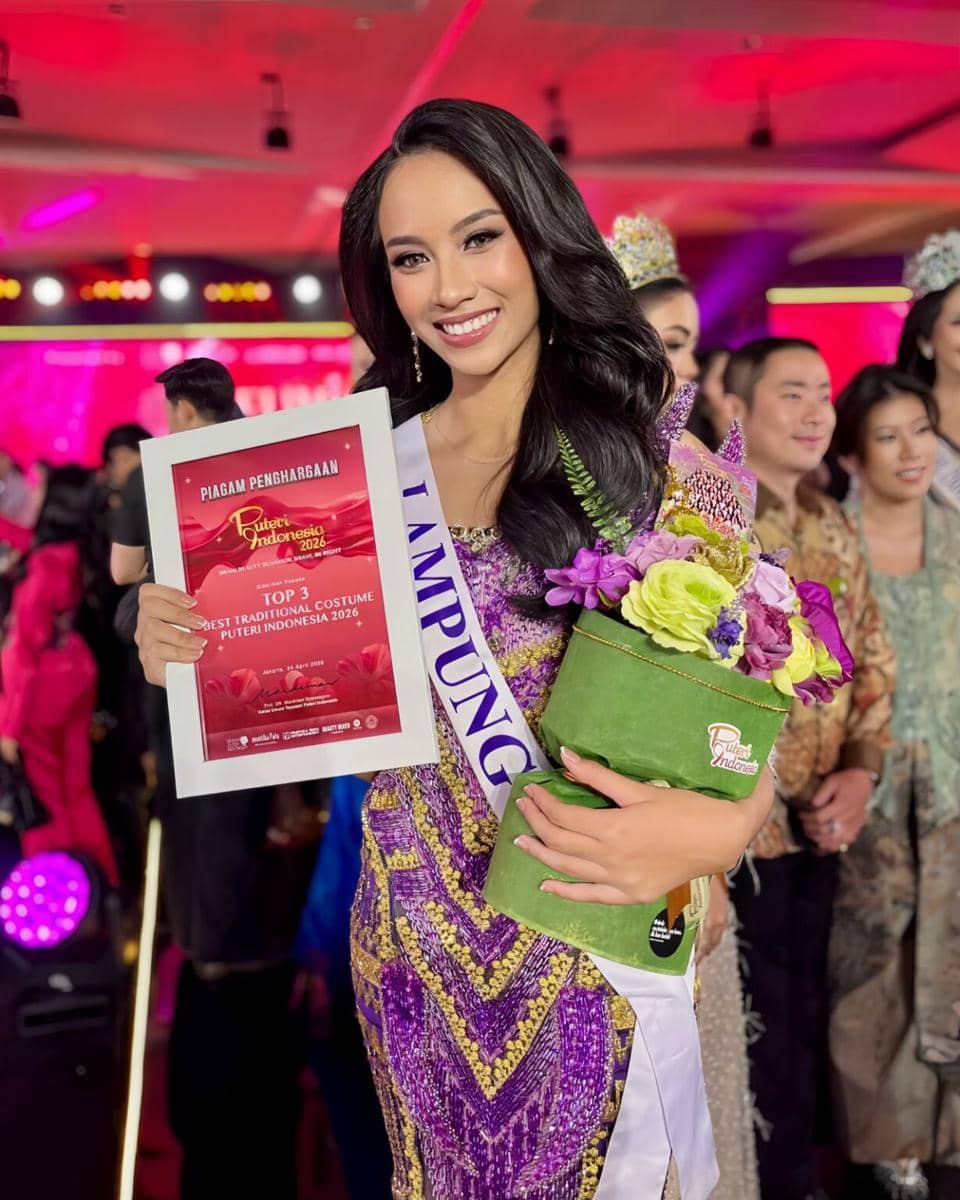 Mahasiswi Unila Top 3 Best Traditional Costume Putri Indonesia 2026
