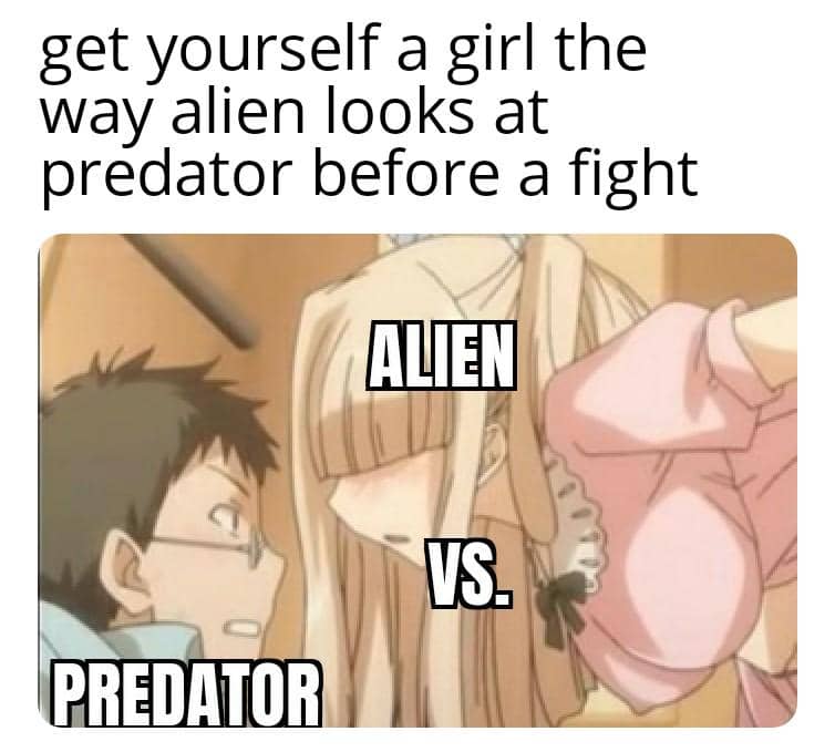 meme anime tentang alien