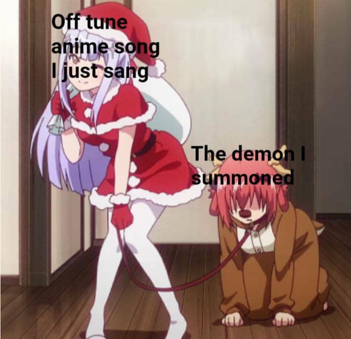 meme anime tentang lagu