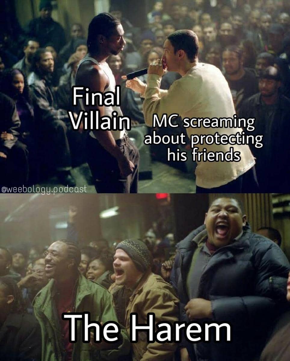 meme anime tentang kekuatan persahabatan