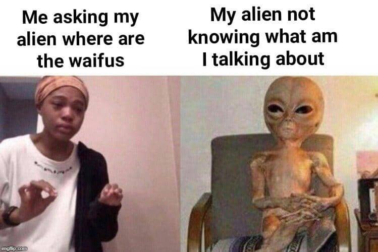 meme anime tentang alien
