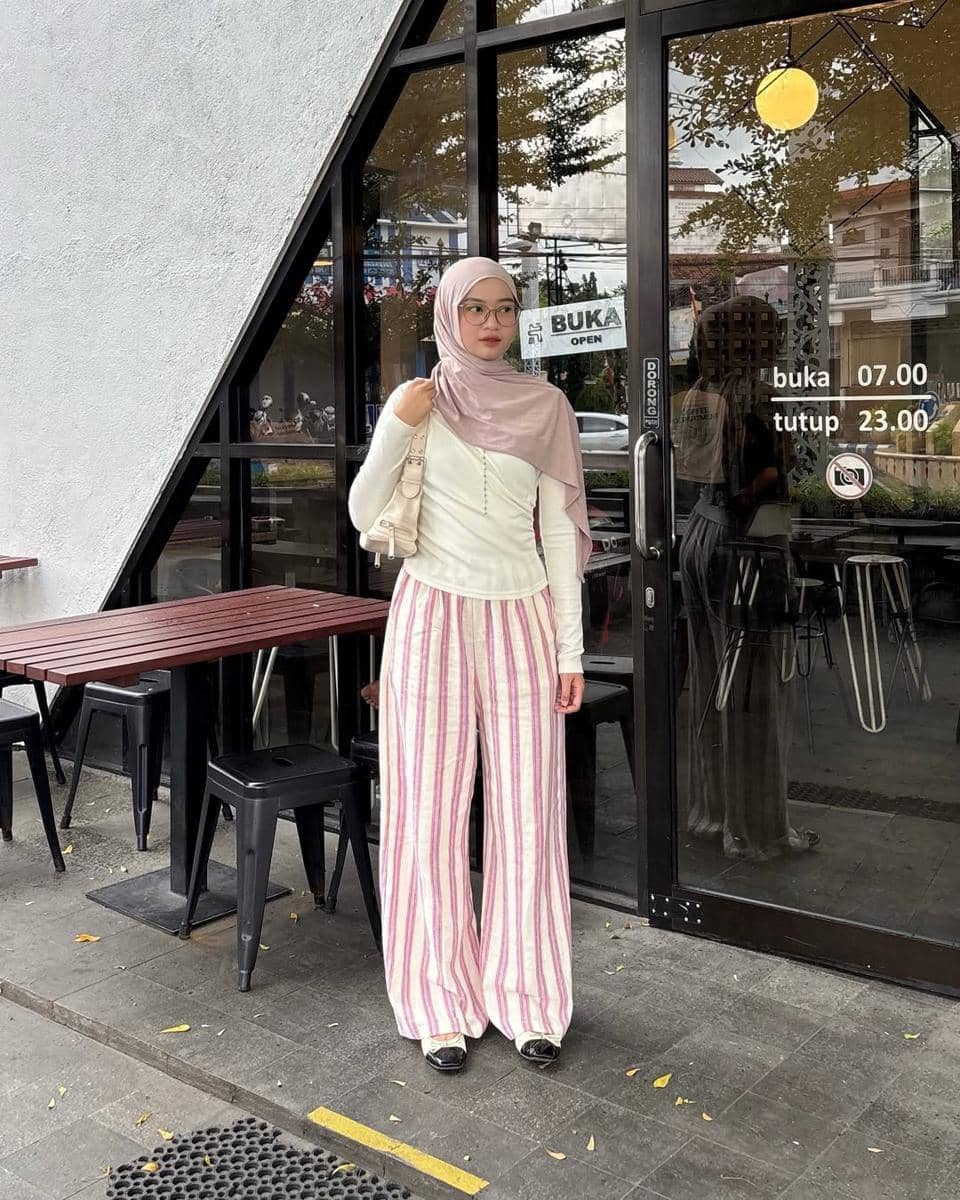 OOTD Nuansa Pink ala Lutvy Putri