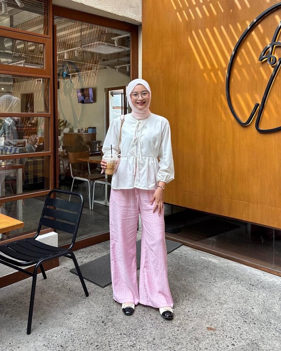 OOTD Nuansa Pink ala Lutvy Putri