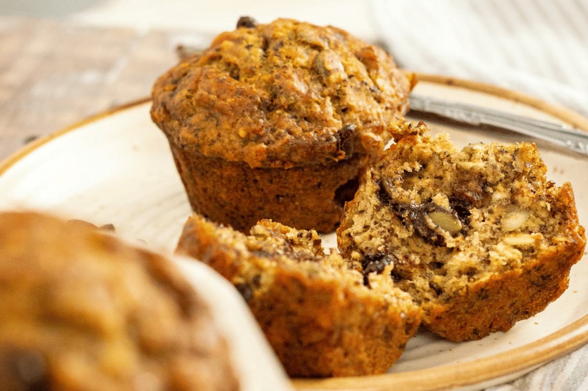 Resep Banana Walnut Muffin, Ada Sensasi Tekstur Renyah