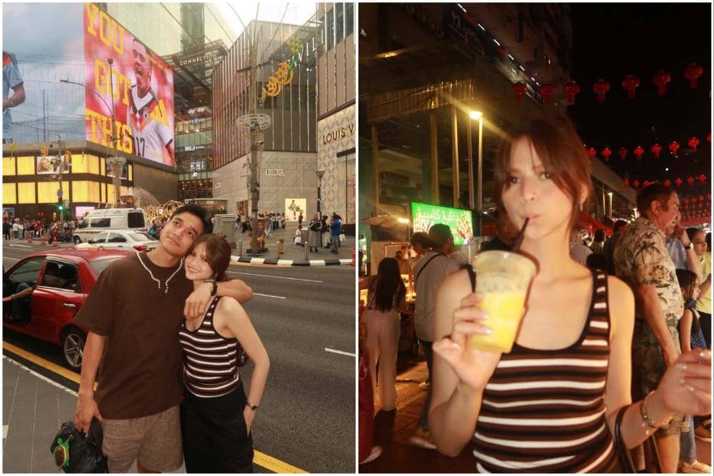 10 Potret Maudy Effrosina Jalan-jalan di Malaysia, Kulineran!