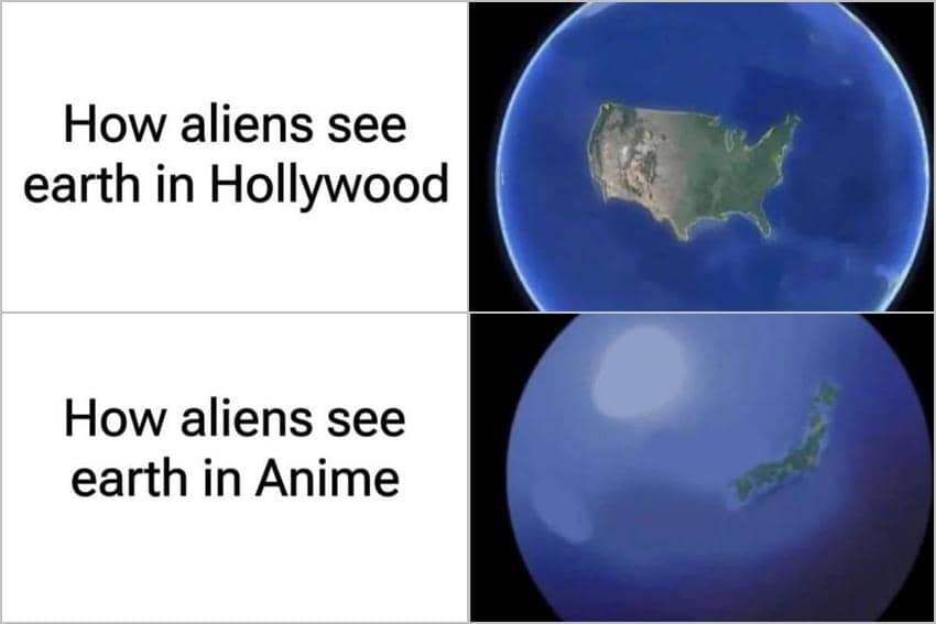 8 Meme Anime tentang Alien, Nyerang Jepang Mulu, ih!