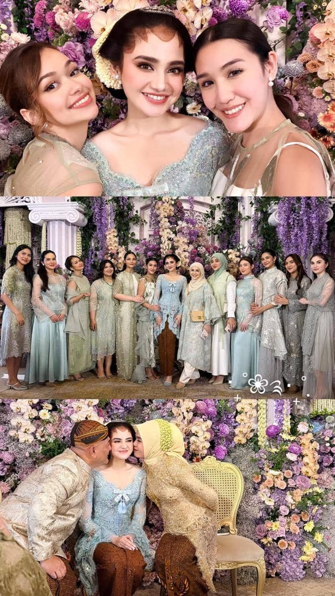 Rebecca Klopper di acara siraman Syifa Hadju