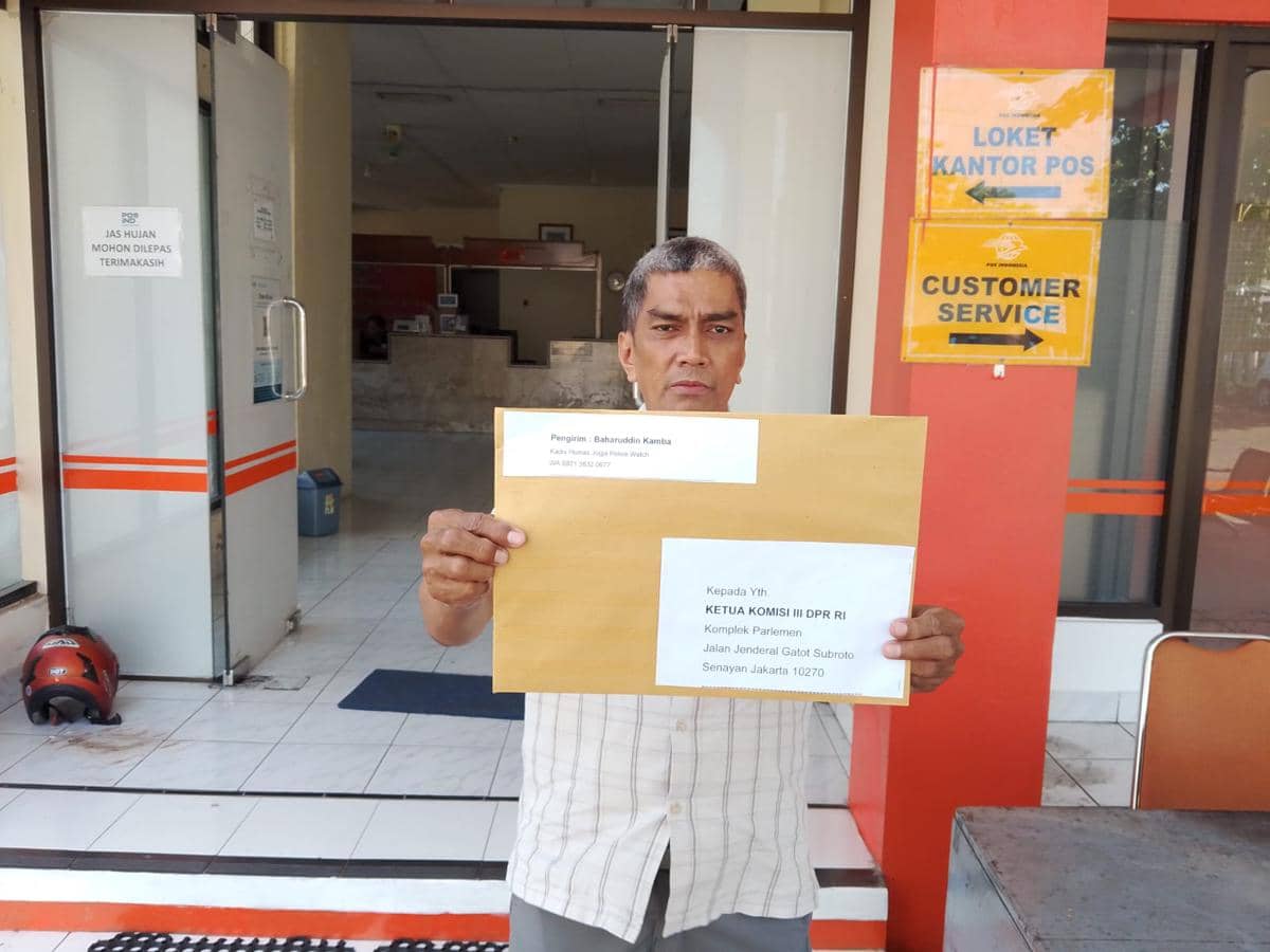 Jogja Police Watch (JPW) mengirim surat kepada Ketua Komisi III DPR RI di Jakarta terkait kasus dugaan pengeroyokan terhadap Ilham Dwi Saputra, siswa SMA Negeri 1 Bambanglipuro, Kabupaten Bantul. (Dokumentasi JPW)