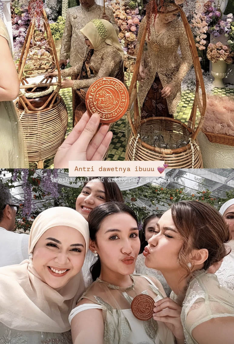 potret artis di siraman Syifa Hadju