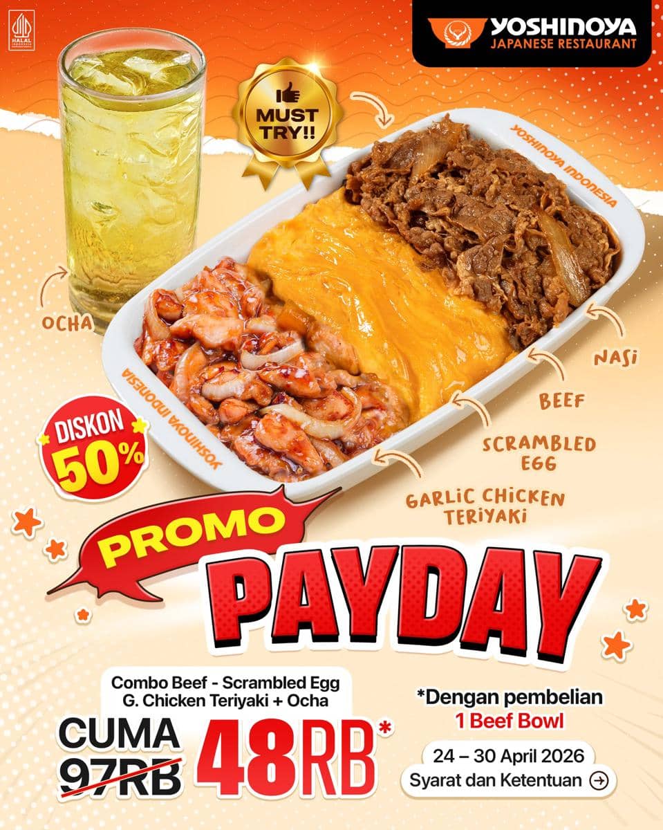 Promo gajian Yoshinoya April 2026 