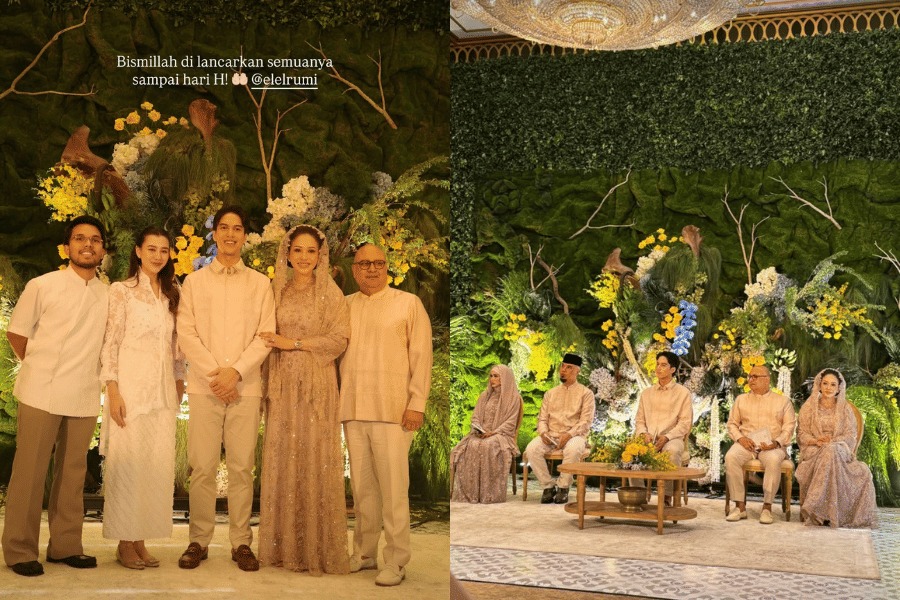 7 Dekorasi Pengajian Pranikah El Rumi, Suasananya bak Negeri Dongeng!