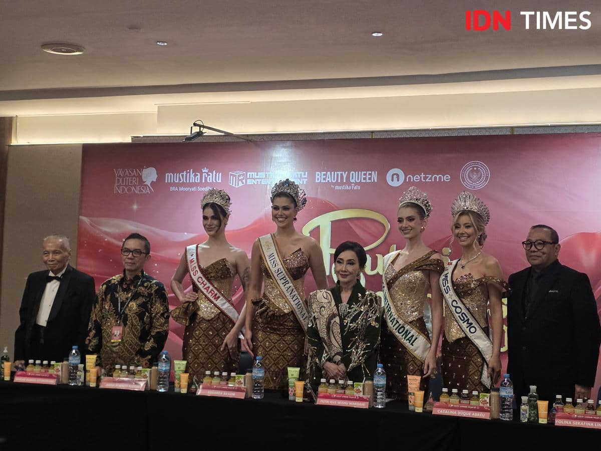 Press Conference Malam Grand Final Puteri Indonesia 2026 di Jakarta Convention Center