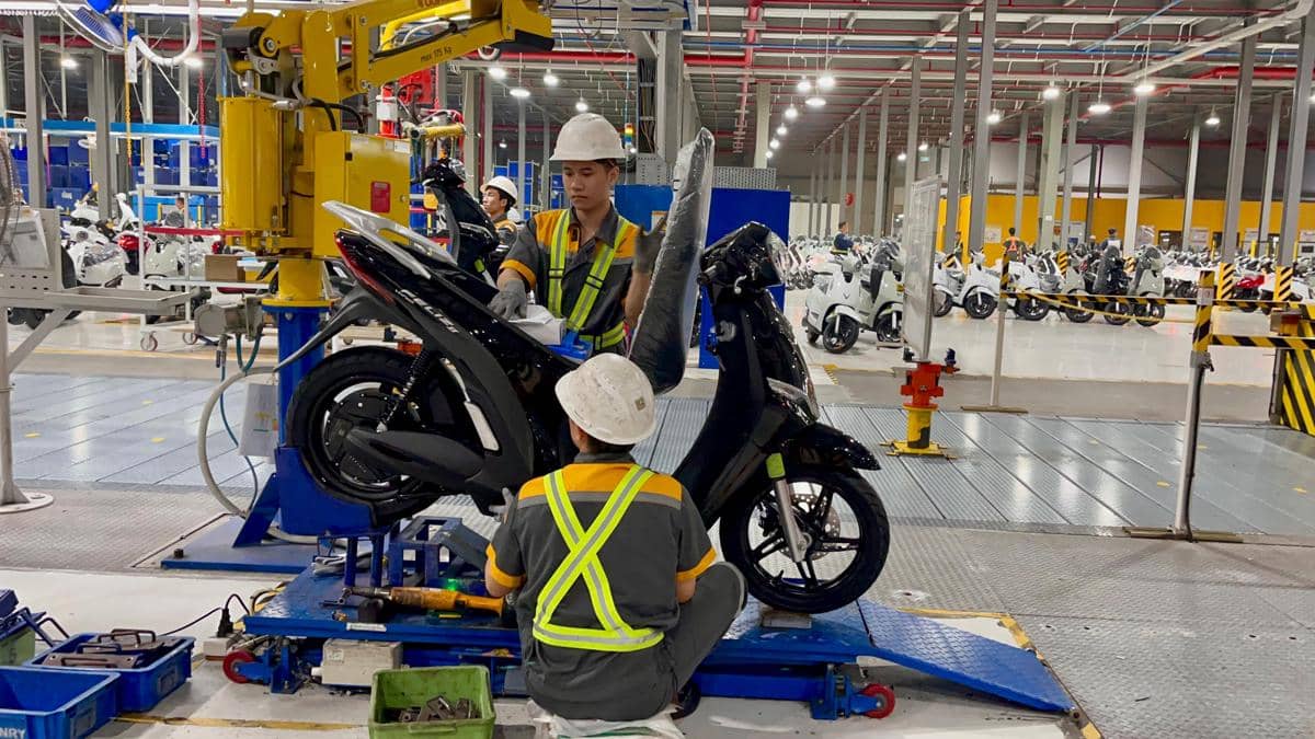 Pabrik VinFast di Haiphong, Vietnam. (IDN Times/Aryodamar)