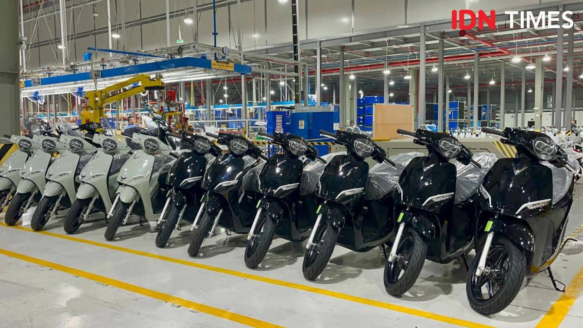 Pabrik VinFast di Haiphong, Vietnam. (IDN Times/Aryodamar)