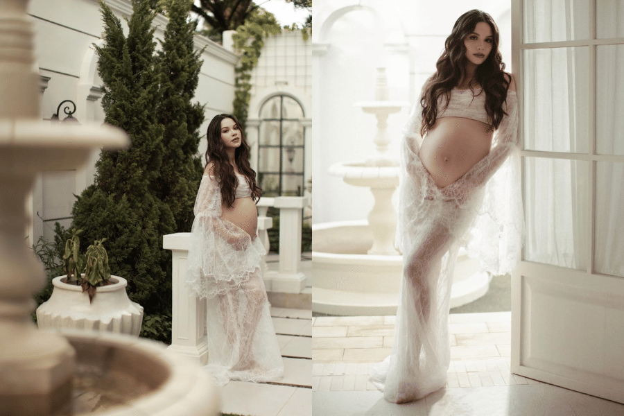 8 Gaya Maternity Shoot Alyssa Daguise yang bak Dewi Yunani nan Megah
