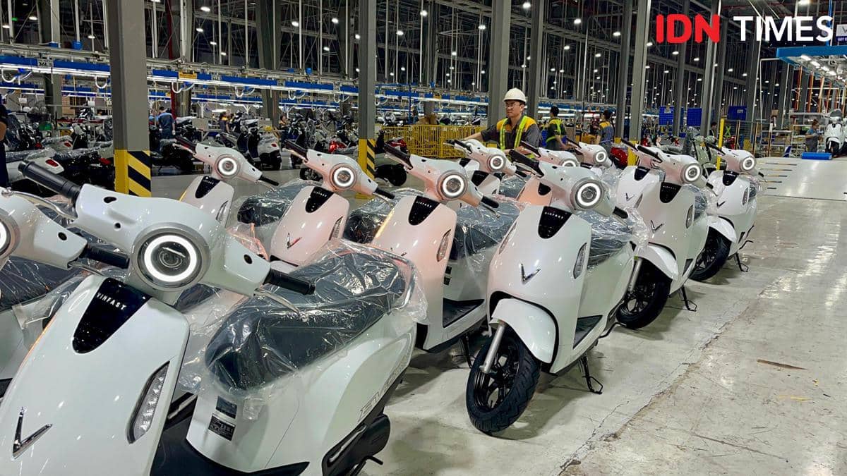 Pabrik VinFast di Haiphong, Vietnam. (IDN Times/Aryodamar)