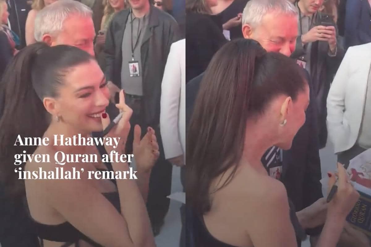 Anne Hathaway dapat Al-Qur'an dari fans, ucapkan terima kasih.jpg