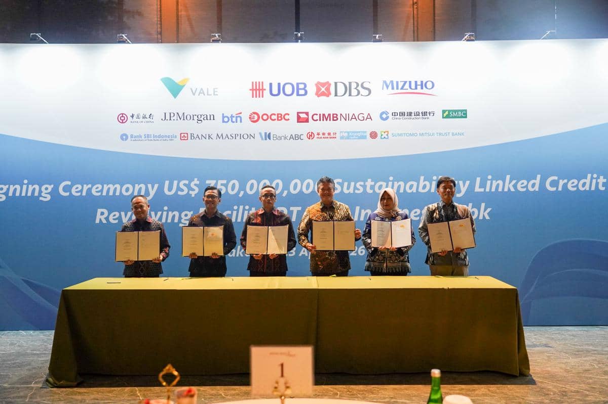 PT Vale Peroleh Fasilitas Pinjaman Sindikasi ESG Senilai US$750 Juta