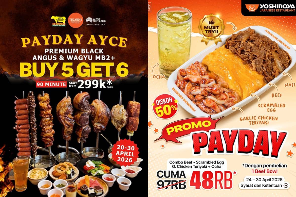 Promo Gajian April 2026 di Berbagai Gerai Makanan dan Minuman