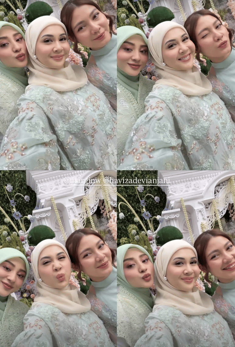 potret artis di siraman Syifa Hadju