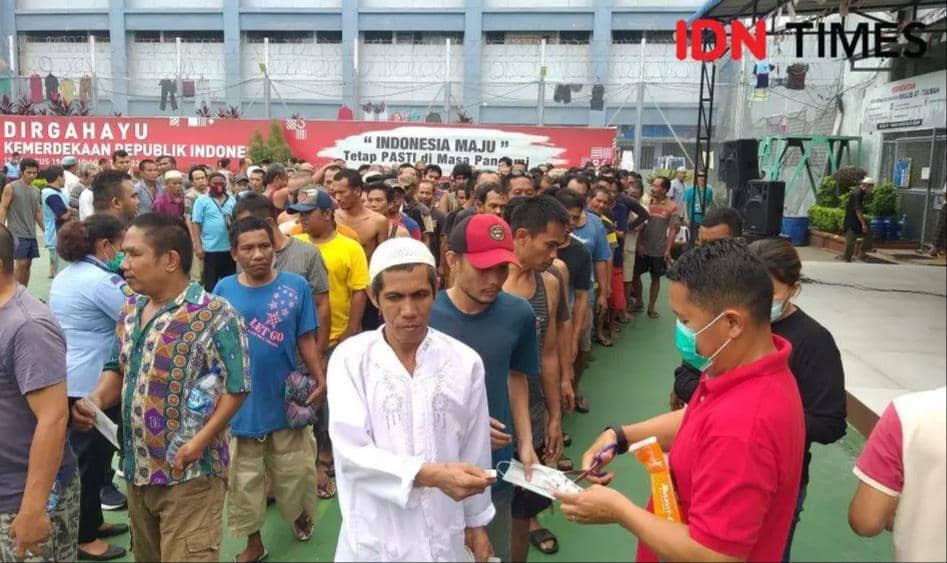 Ilustrasi narapidana di lembaga pemasyarakatan