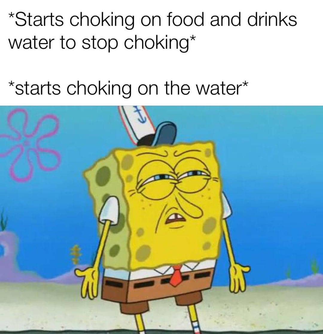 meme kartun tentang minum air