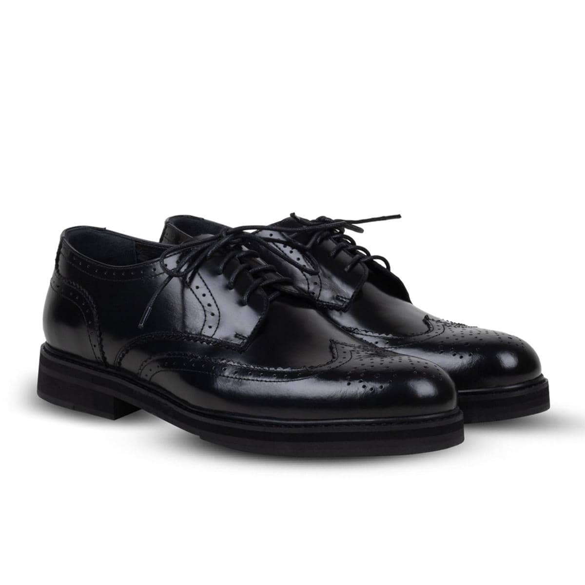 Nappa Milano Noir Brogues.