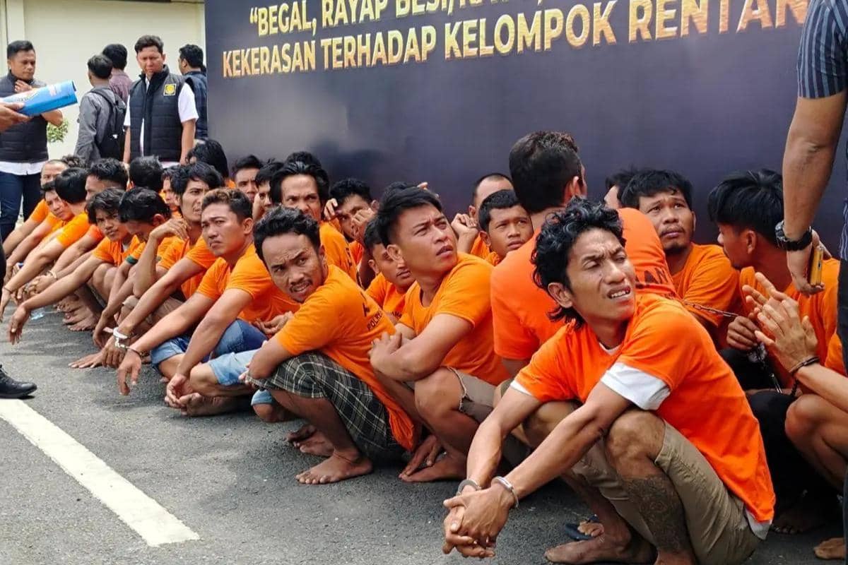 Para pelaku pencurian besi, begal, dan narkoba (IDN Times/Eko Agus Herianto)