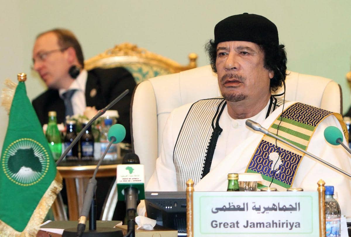 Muammar Gaddafi, pemimpin Libya yang berkuasa lebih dari empat dekade.