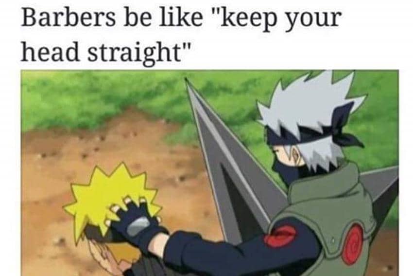 8 Meme Anime tentang Tukang Cukur Rambut, Jago Betul!