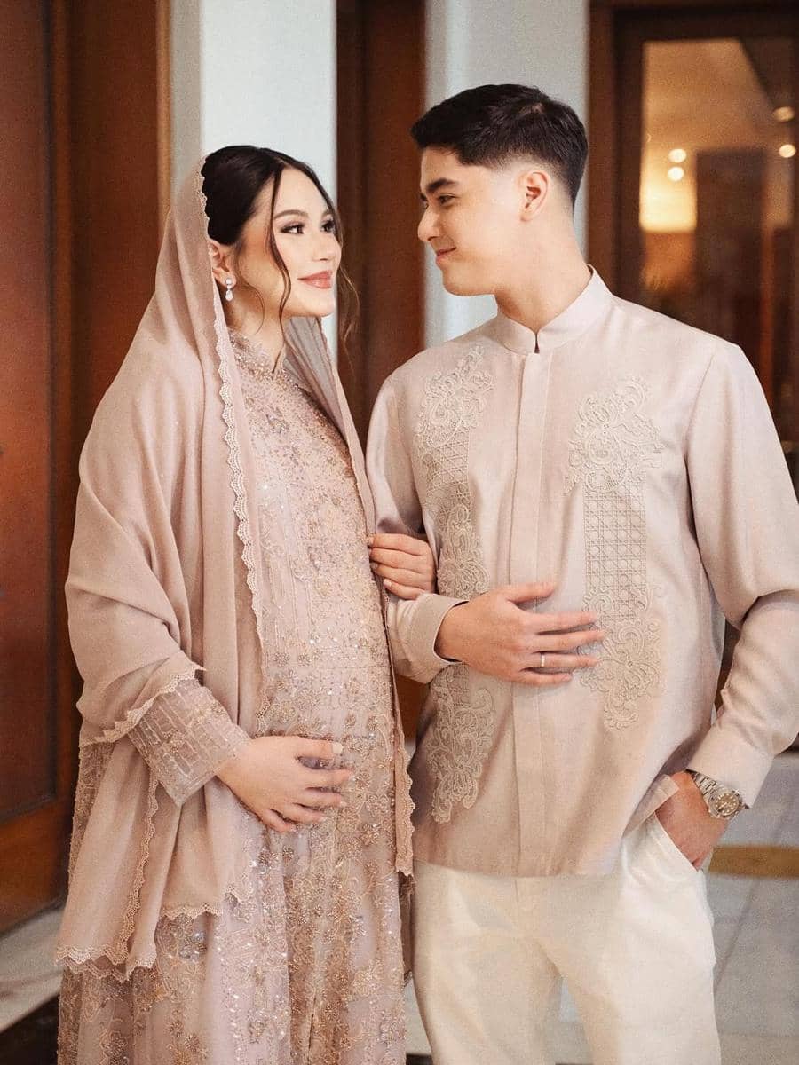 Alyssa Daguise di acara siraman dan pengajian El Rumi