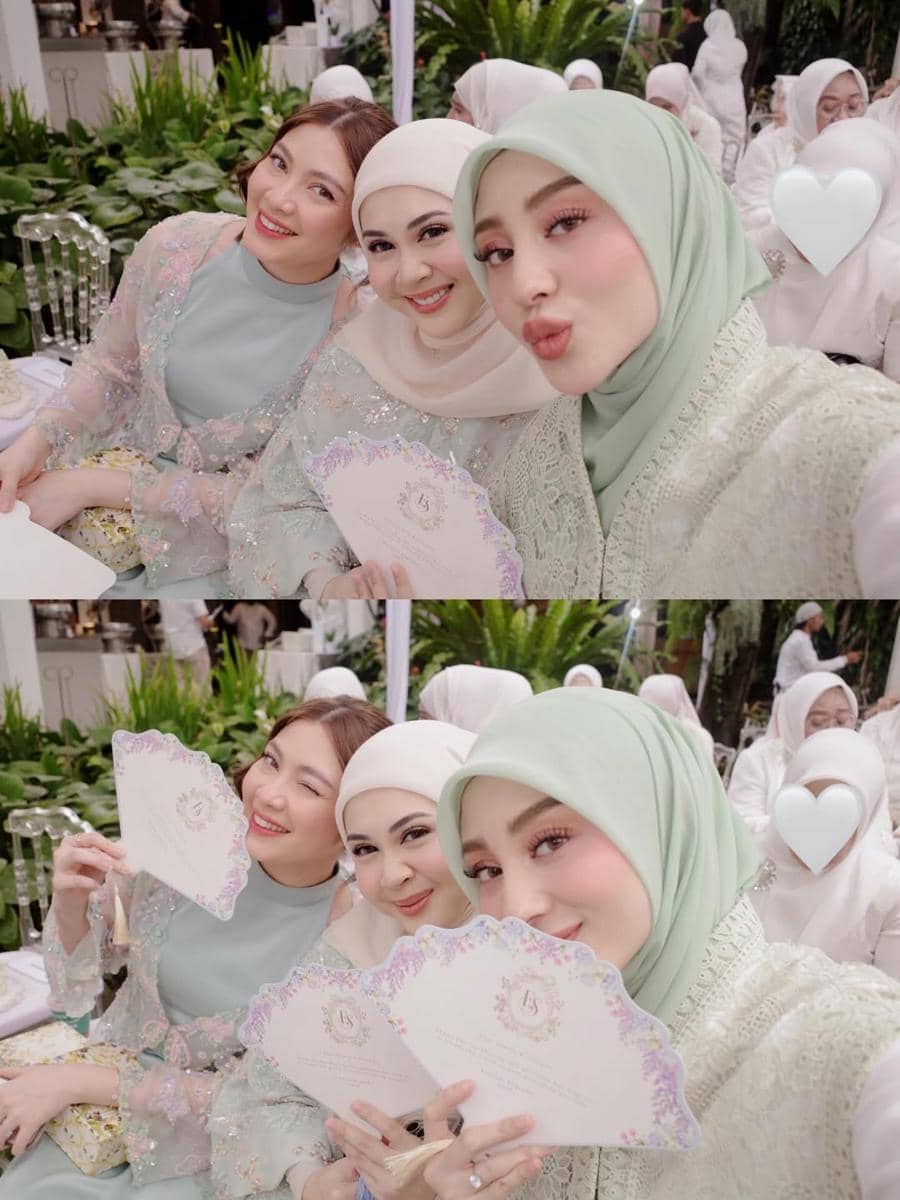 Kesha Ratuliu di acara siraman Syifa Hadju