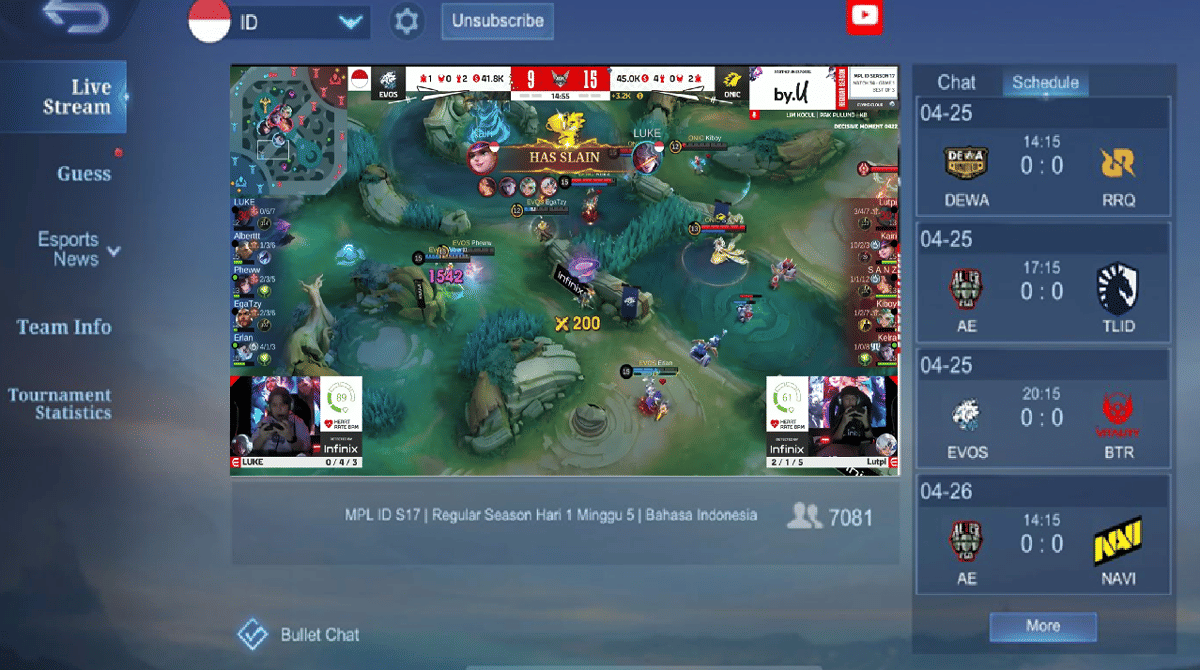 game pertama dipenuhi jual beli serangan antara EVOS dan ONIC