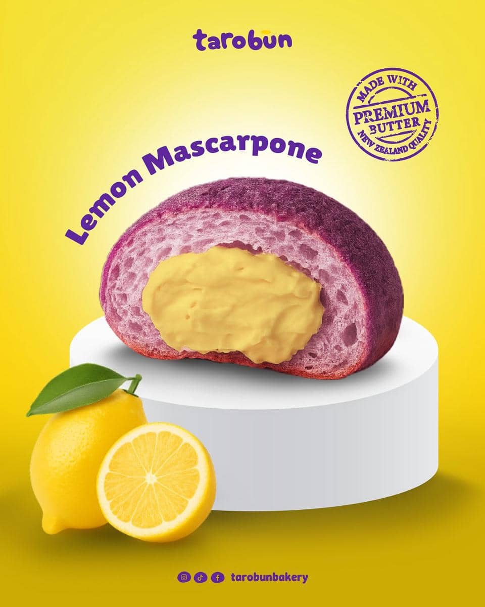 Potret menu Lemon Mascarpone Tarobun