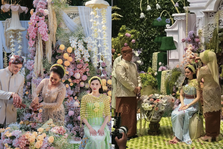 7 Detail Dekor Pengajian Pranikah Alyssa Daguise Vs. Syifa Hadju