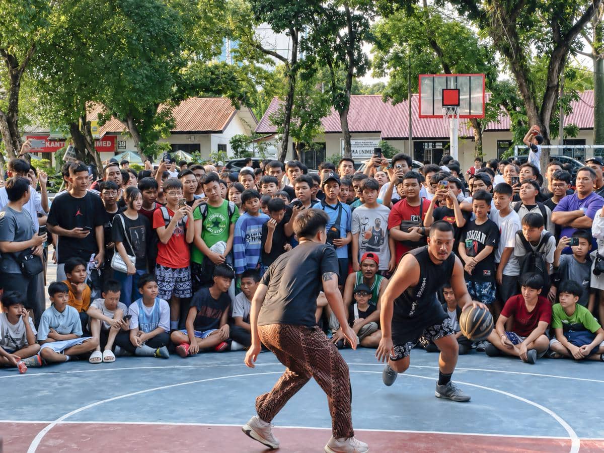 Main Street Ball di Medan, Pebasket Ojol dan Calvin Stepback Takluk