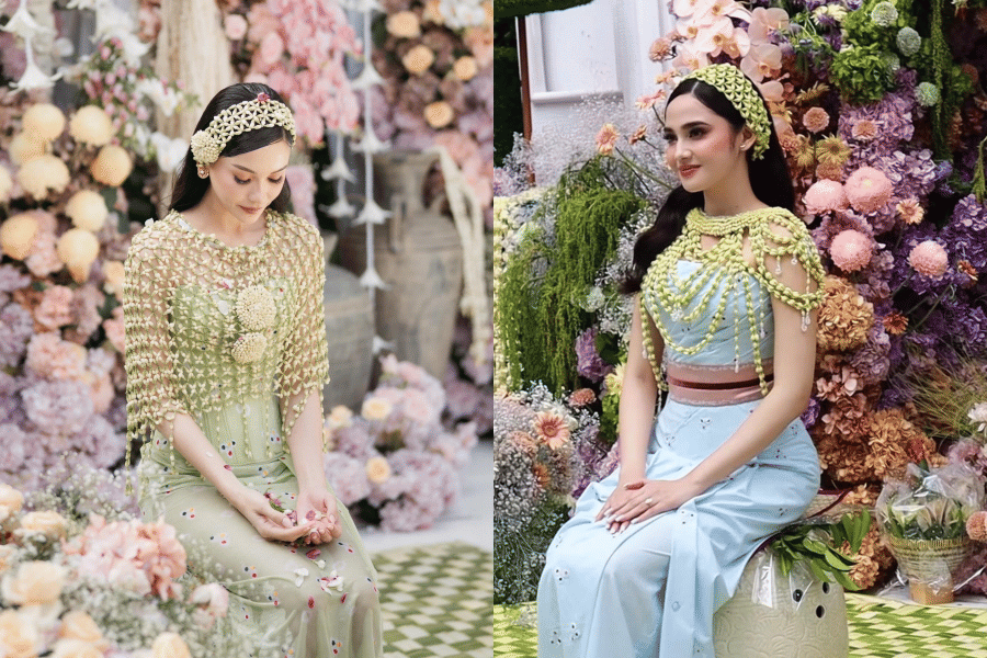 7 Adu Gaya Alyssa Daguise Vs. Syifa Hadju saat Siraman, Pesonanya Nembus Layar