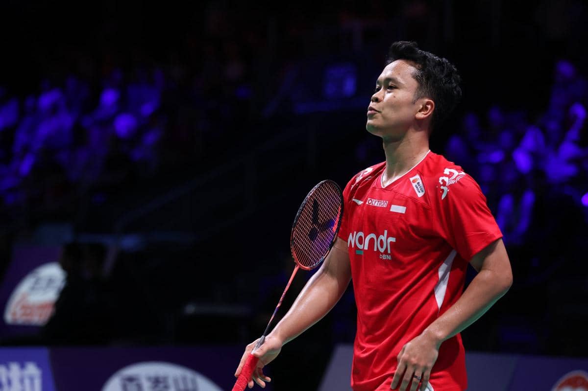 Anthony Sinisuka Ginting menjalani partai ketiga fase Grup D Thomas Cup 2026
