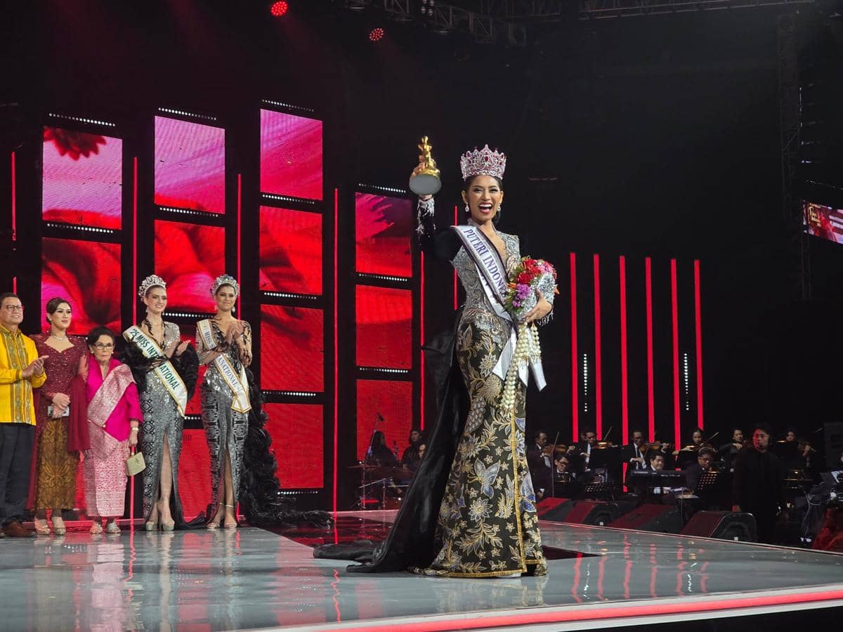 Wakil Banten, Agnes Rahajeng, sabet gelar Puteri Indonesia 2026. 24 April 2026. (IDN Times/M. Tarmizi Murdianto)