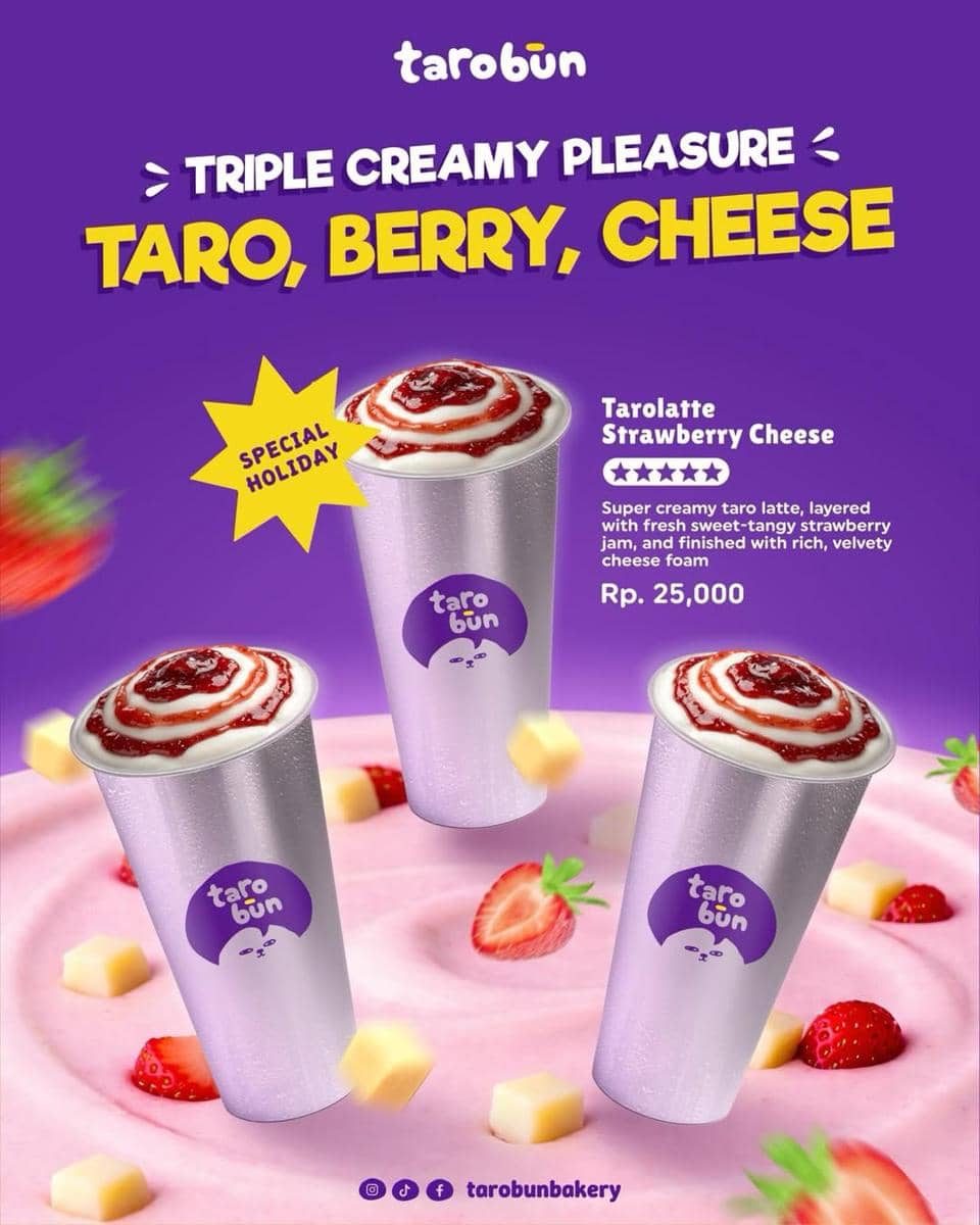 Potret menu minuman Tarobun